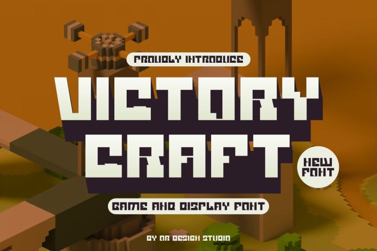 Victory Craft – Pixel & Game Font