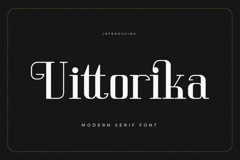 Vittorika Modern Serif Font