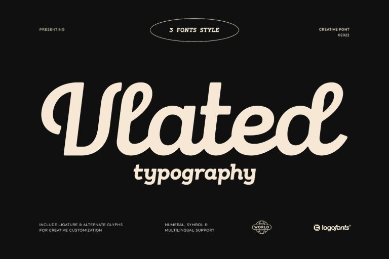 Vlated – Vintage Font