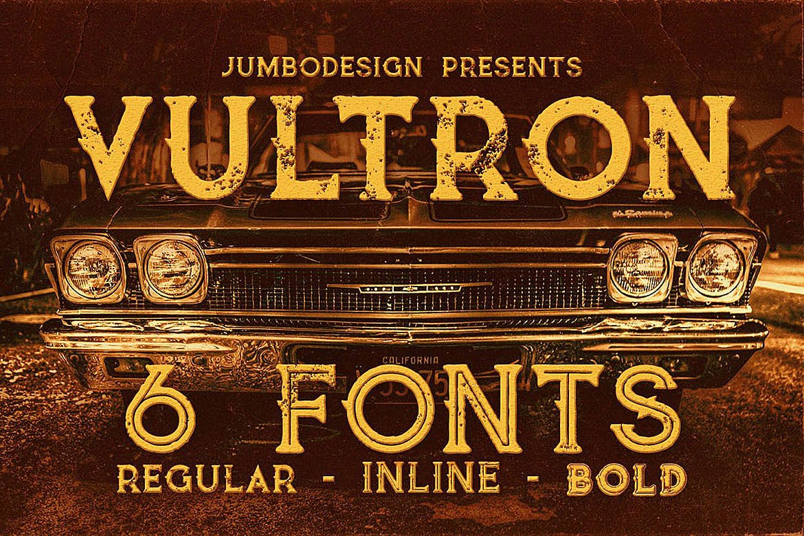 Vultron – Vintage Style Font