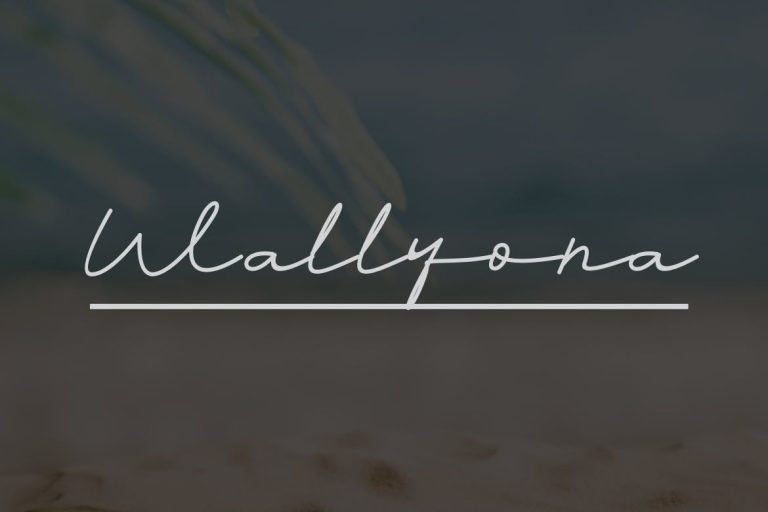 Wallyona Font