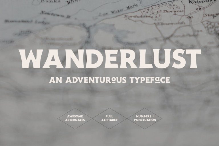 Wanderlust – Travel Font