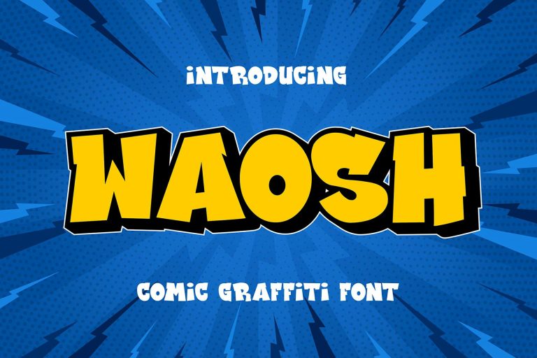 Waosh – Comic Graffiti Font