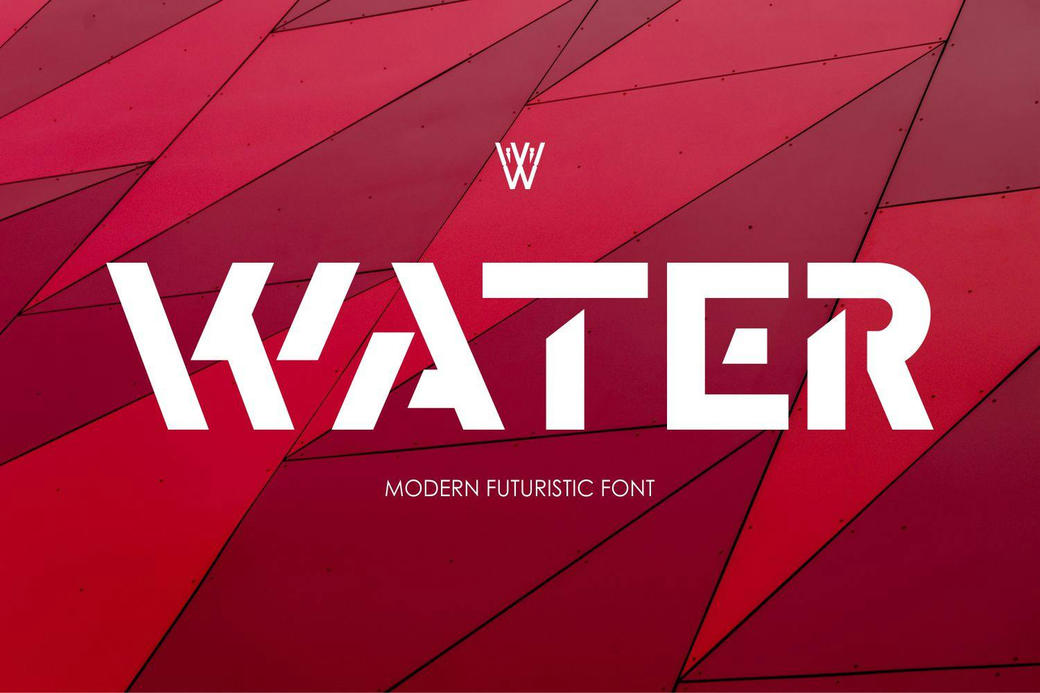 Water | Futuristic font