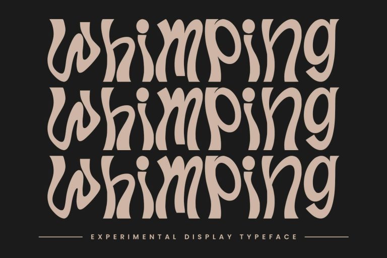 Whimping Experimental Display Typeface