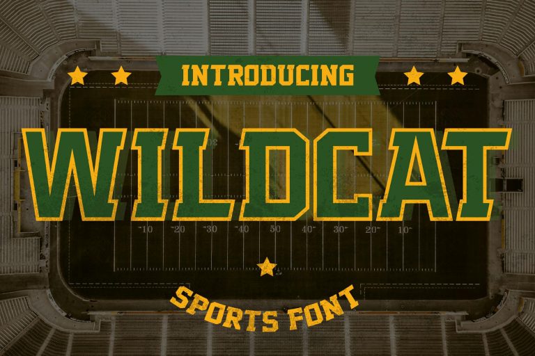 Wildcat – Varsity Sport Typeface