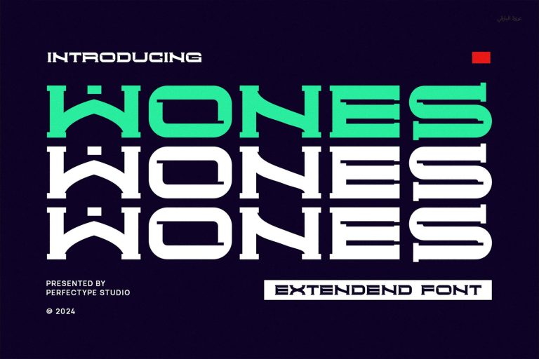 Wones Modern Technology Futuristic Sans Serif Font