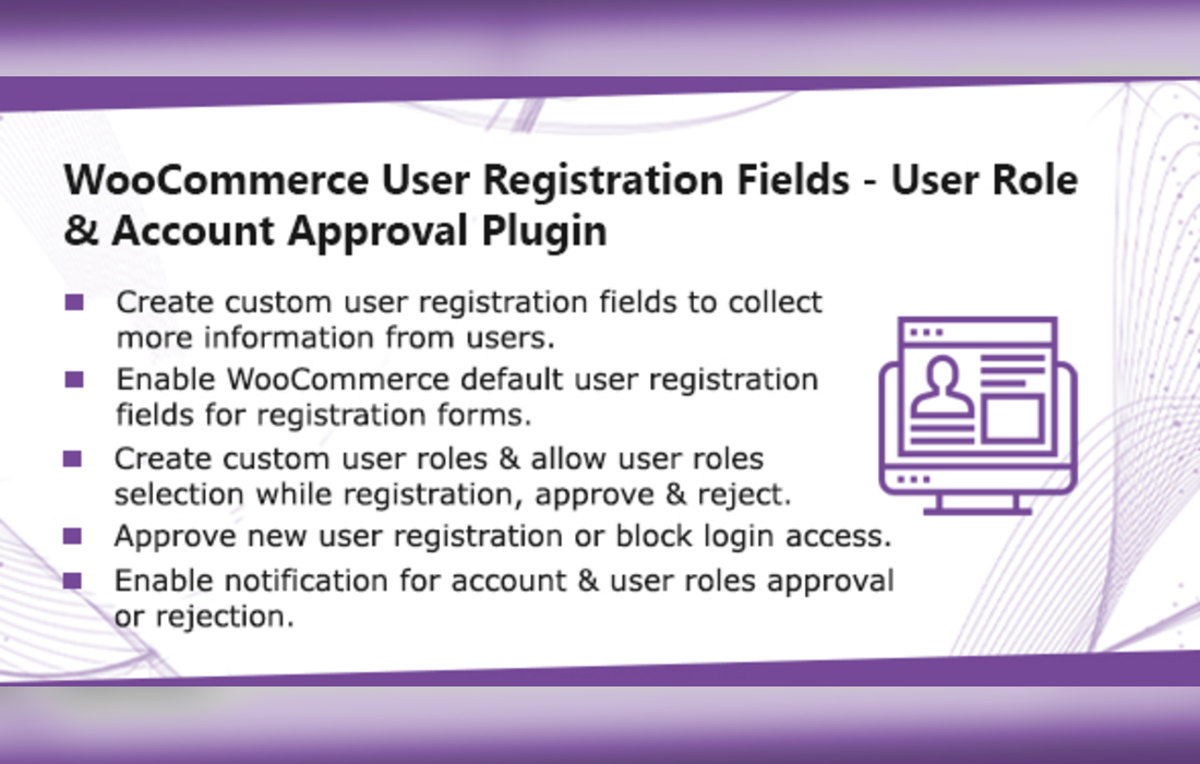 WooCommerce User Registration Plugin: Custom Fields, validate login & customer roles