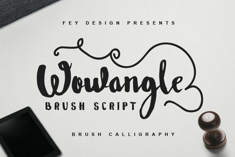 Wowangle – Brush Font