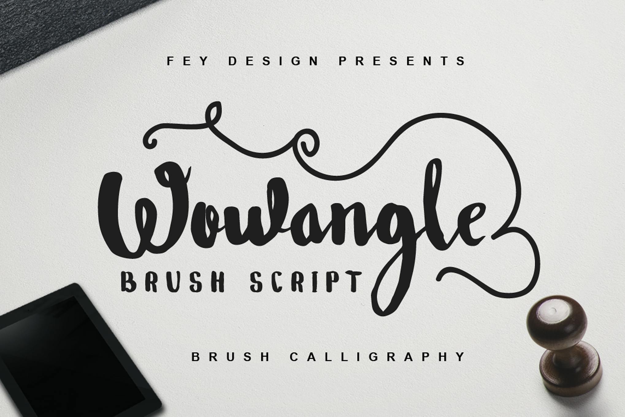 Wowangle – Brush Font