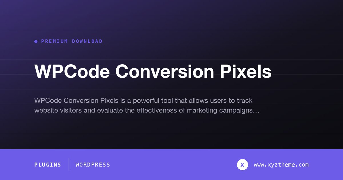 WPCode Conversion Pixels