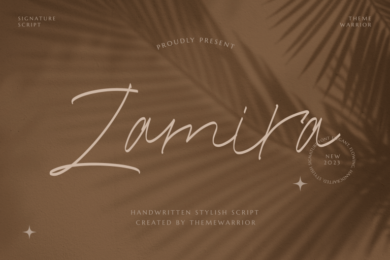 Zamira – Handwritten Font