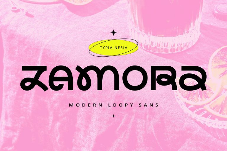 Zamora – Modern and Bold Loopy Sans – Logo Font
