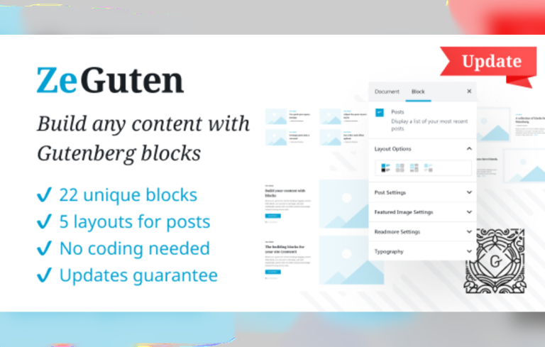 ZeGuten — Gutenberg Blocks