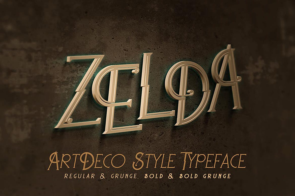 Zelda – ArtDeco Font