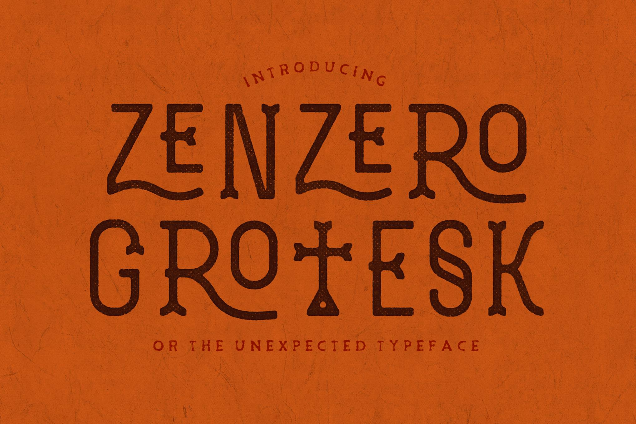 Zenzero Grotesk Typeface